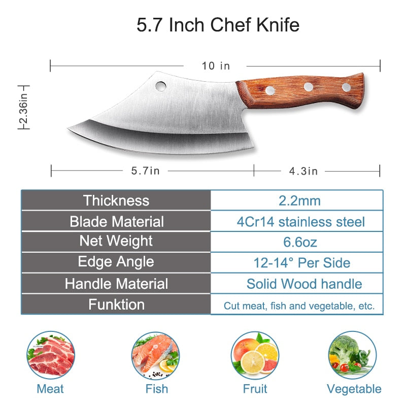 Chef Knife for Meat Fish Fruit Vegetables