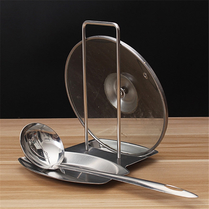 Stainless Steel Pan Pot Cover Rack