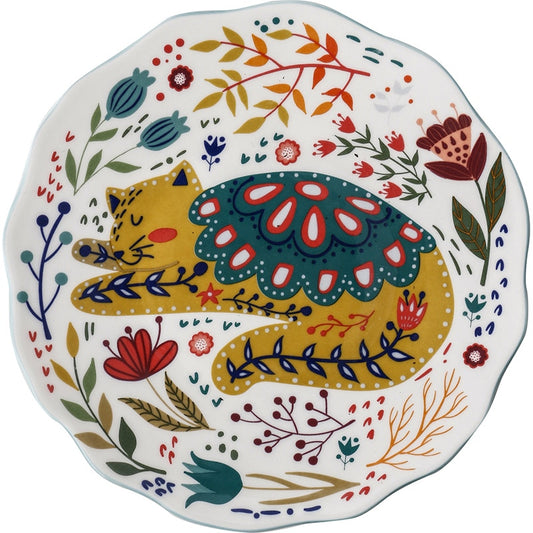 Painted Ceramic Plate