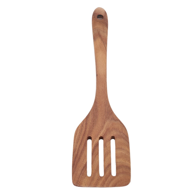 Teak Natural Wooden Tableware Spatulas