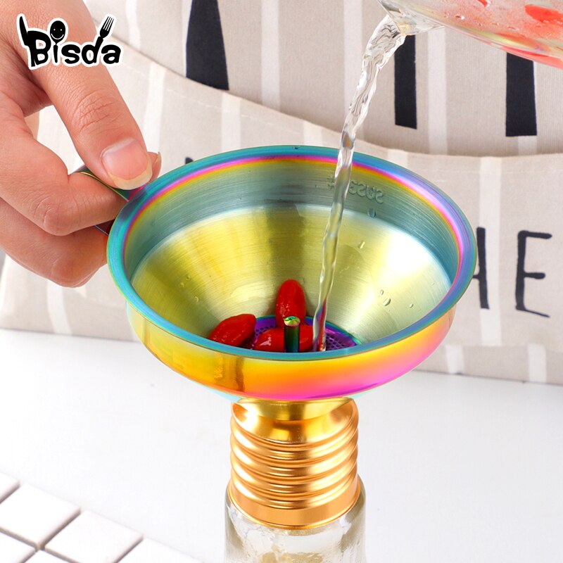 Kitchen Oil Liquid Funnel with Detachable Filter