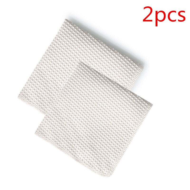 2pcs Absorbent Microfiber Cleaning Cloth Towel