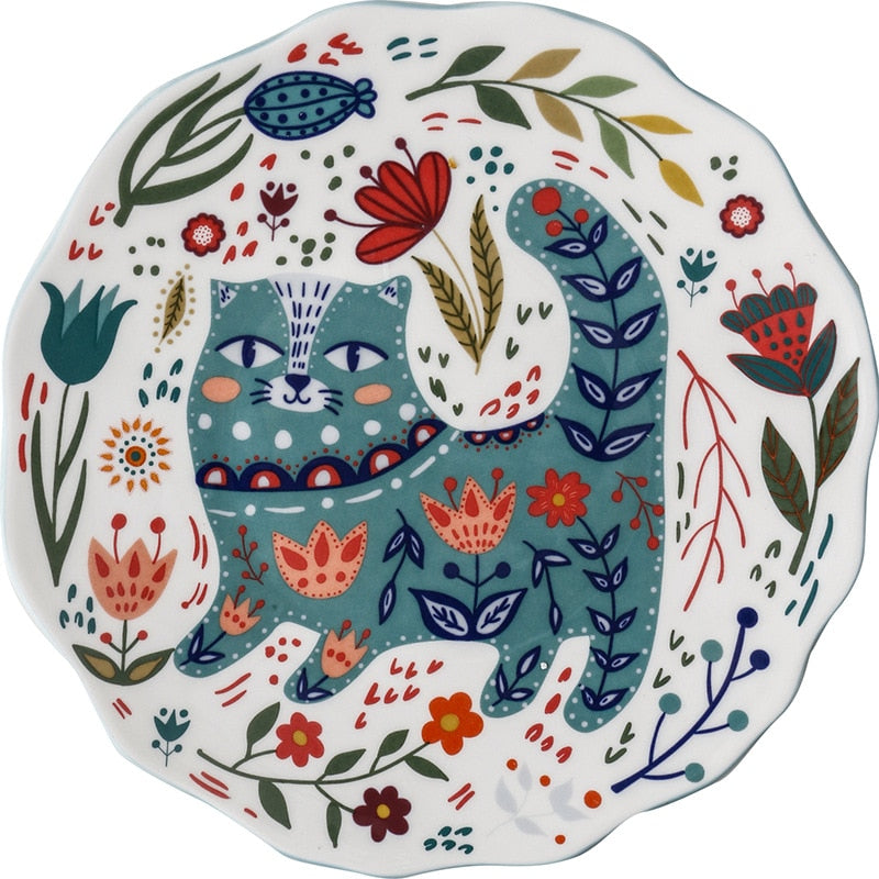 Painted Ceramic Plate