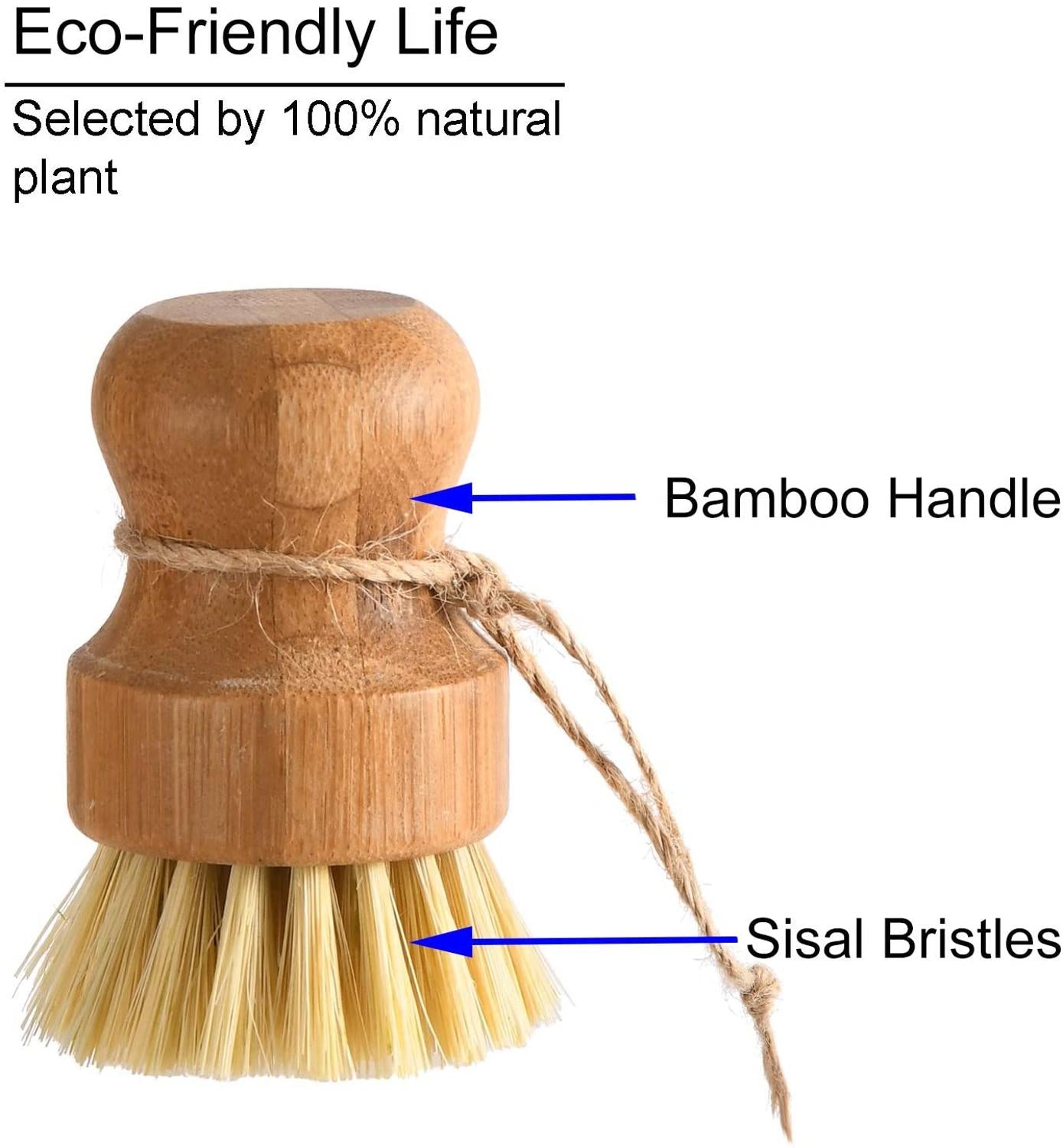 Bamboo Dish Scrub Brushes