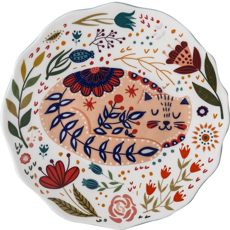 Painted Ceramic Plate