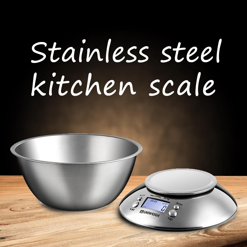 Kitchen 11lb/5kg Food Scale with Removable Bowl Room