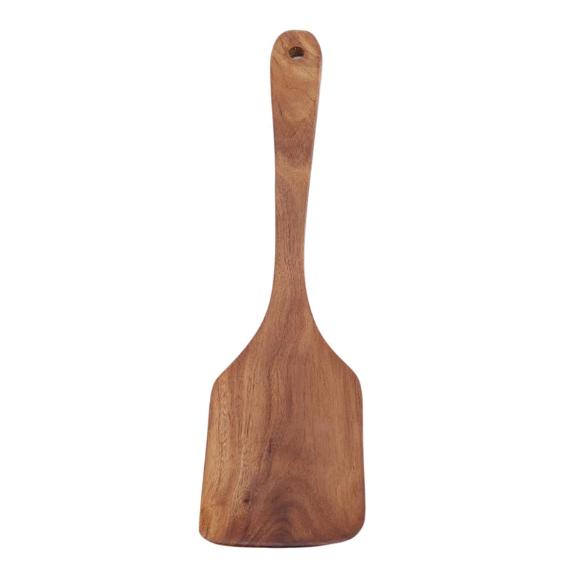 Teak Natural Wooden Tableware Spatulas