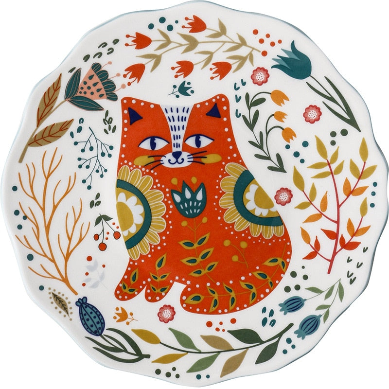 Painted Ceramic Plate