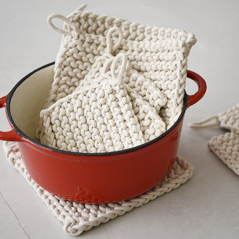 Woven Cotton Pot Holder