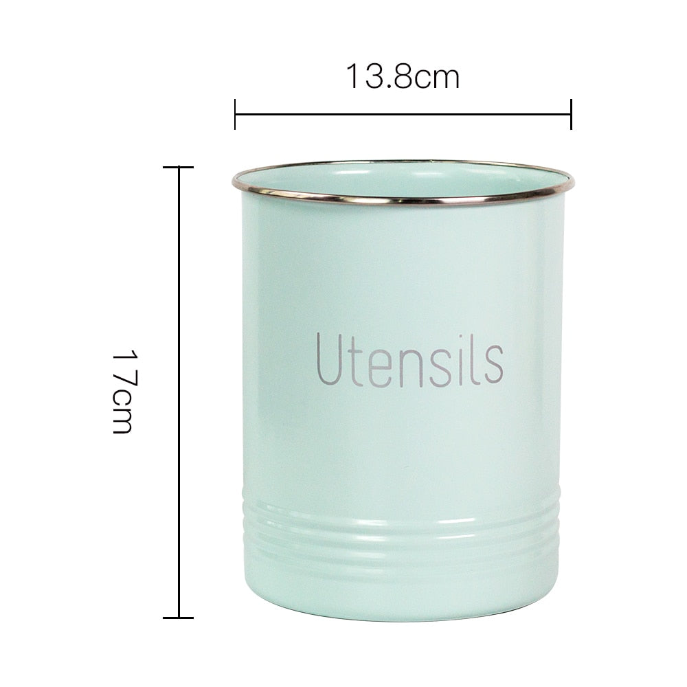 Round Utensil Container