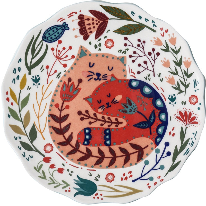 Painted Ceramic Plate