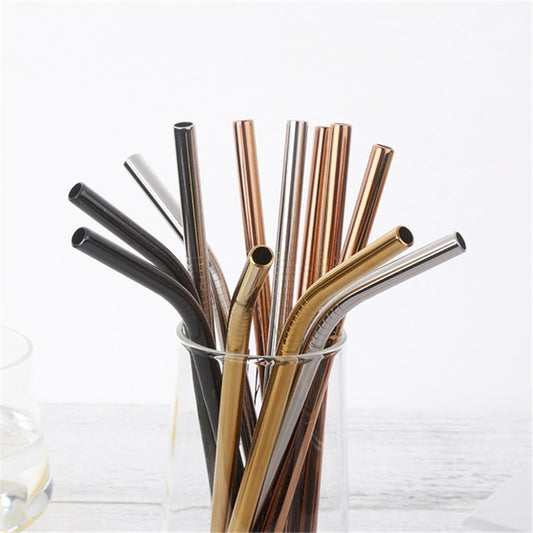 Colorful Drinking Straws Reusable with Brush